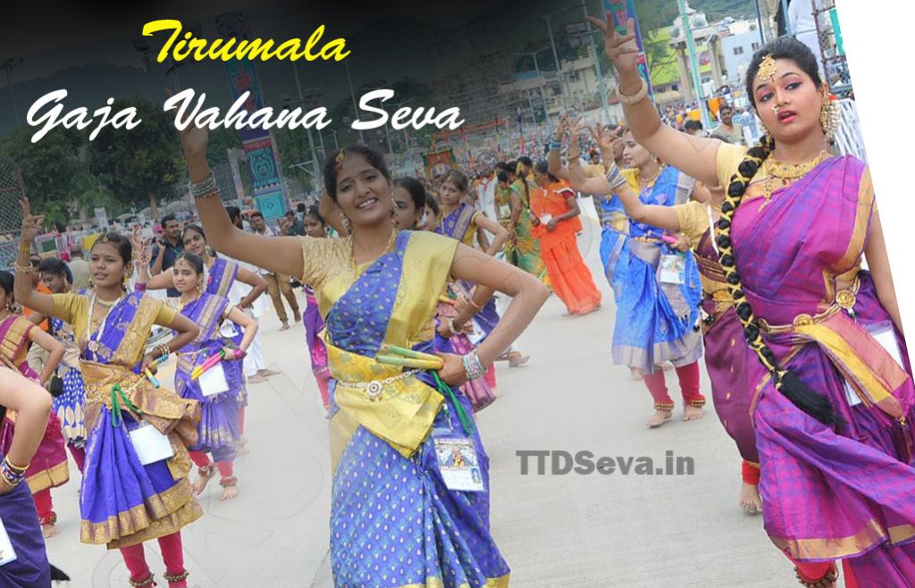 Gaja Vahana Seva at Tirumala Tirupati Brahmotsavalu
